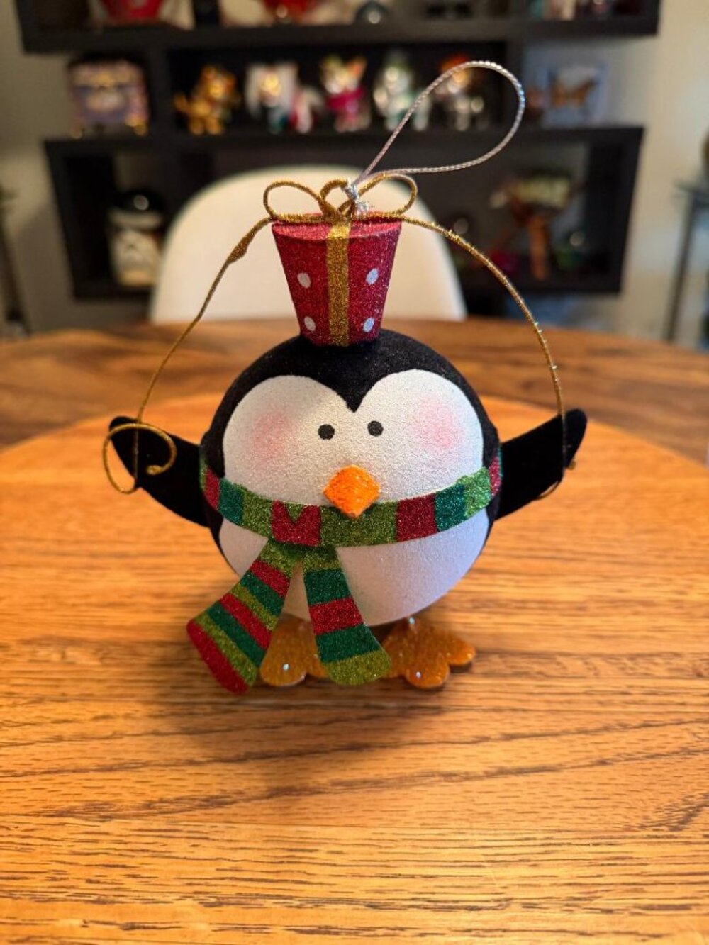 Vintage Pier 1 Penguin Christmas Ornament